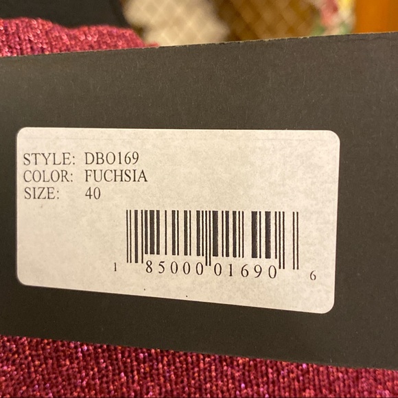 Dodo Bar Or New Fuschia Xenia Ribbed Crew Metallic Sweater. - Picture 8 of 14